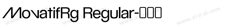 MovatifRg Regular字体转换